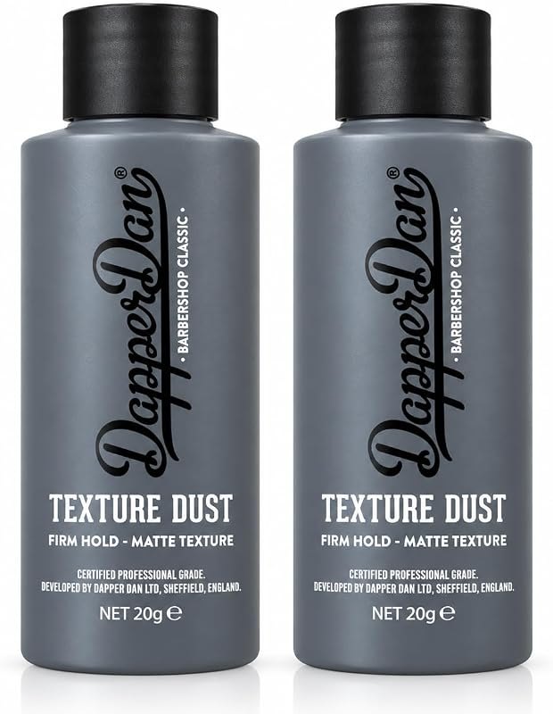 Dapper Dan Ultra Matte Hair Texture Powder, Easy Application For Men, Light Flexible Hold, Natural Finish, High