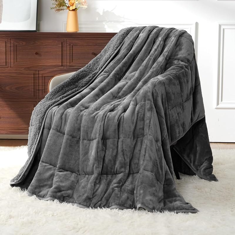 Weighted Blankets for Adults Queen Size, 20lbs 60x80 inches — 20 pound weighted blanket for pound weighted blanket