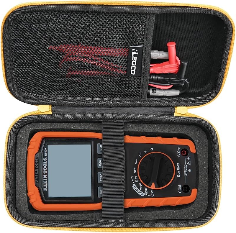 RLSOCO Carrying Case for Klein Tools ET600 Multimeter, Megohmmeter Insulation Tester (Case Only) — tools multimeter