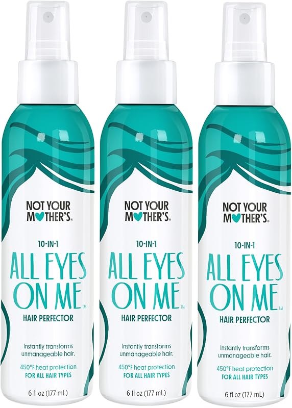 Not Your Mother's All Eyes On Me 10-in-1 Hair Perfector, Adds Shine, 3 Pack — heat protectant spray for heat
