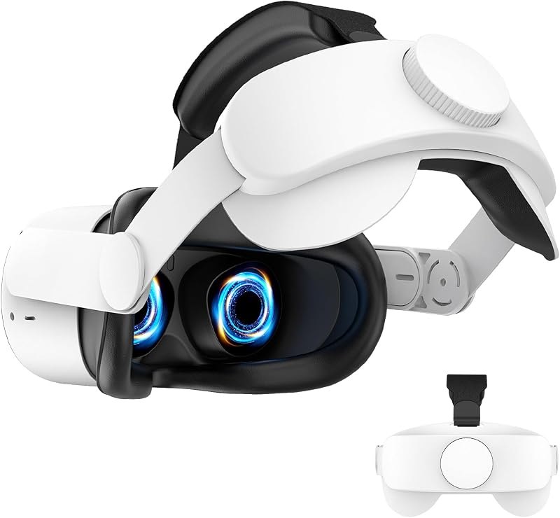 Head Strap Compatible with Oculus Quest 2,Meta Quest 2 Accessories Adjustable Elite Strap Replacement for Enhanced
