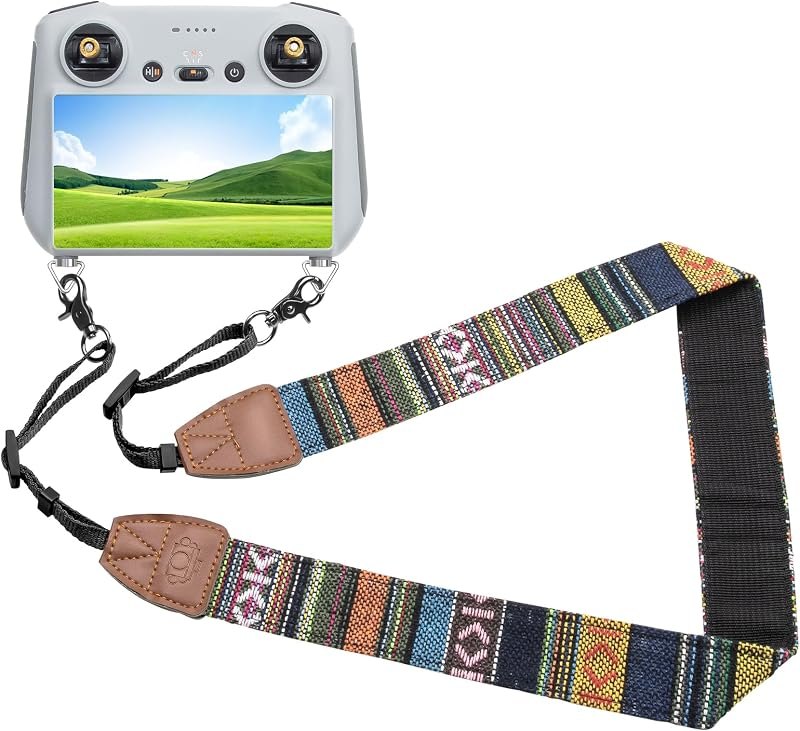 Hanatora Lanyard Neck Strap with Screws for DJI RC,RC 2,RC Pro,Smart Controller,Mini 4/3 Pro,Mavic 3 Classic/Cine,Air