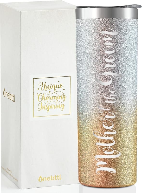 Onebttl Mother of The Groom Gifts, Wedding Engagement Party Gifts for Grooms Mom, 20 oz Insulated Stainless Steel