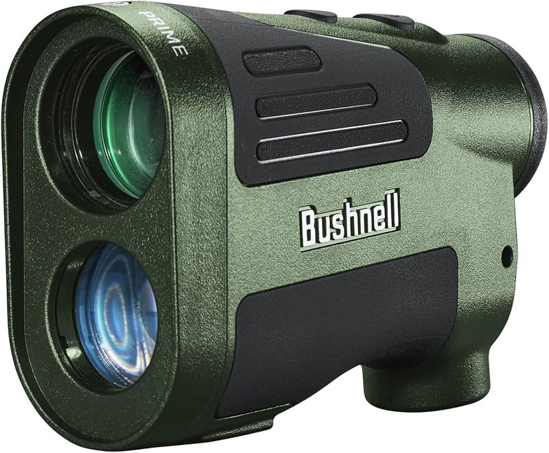 Bushnell Prime 1500 Hunting Laser Rangefinder 6x24mm - Bow & Rifle Modes, BDC Readings, Crystal Clear Optic Protected