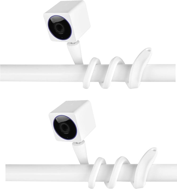 Flexible Camera Twist Mount for Wyze Cam OG/V4/V3/V3 Pro/Pan V3/Pan V2 and More 1/4'' Threaded Security Camera (17.5