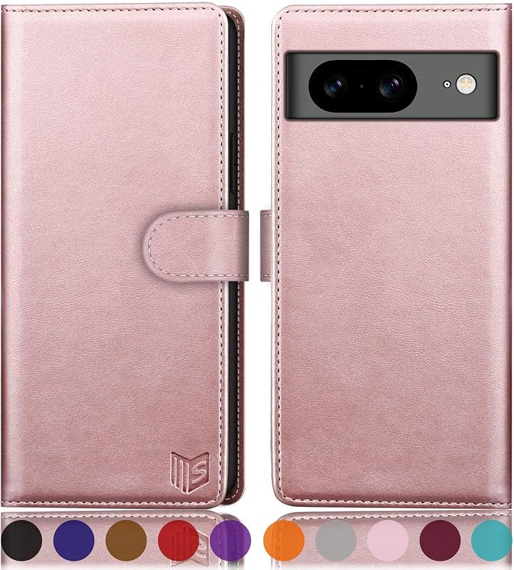 SUANPOT for Google Pixel 8 5G Wallet case with RFID Blocking Credit Card Holder,Flip Book PU Leather Protective Cover