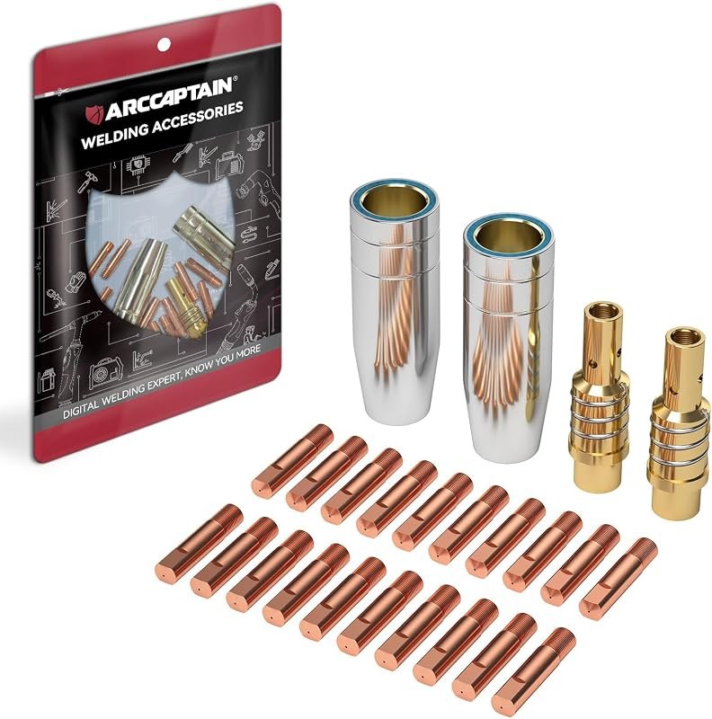 ARCCAPTAIN MB15 15AK MIG Welding Gun Kit .030" Contact Tip Nozzle Diffuser — welding nozzle for welding nozzle