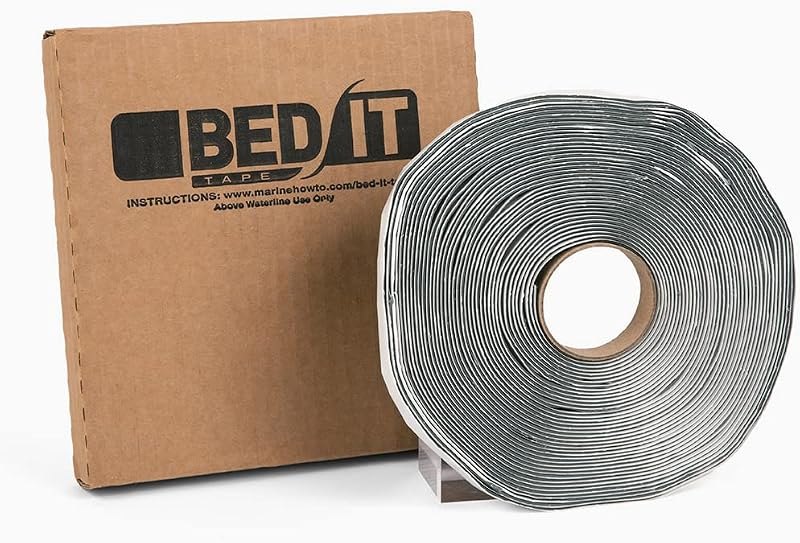 Tape, Butyl, for Marine Deck and RV Hardware (50 Foot Roll x 1/2" Wide) — roof leak tape for roof leak tape