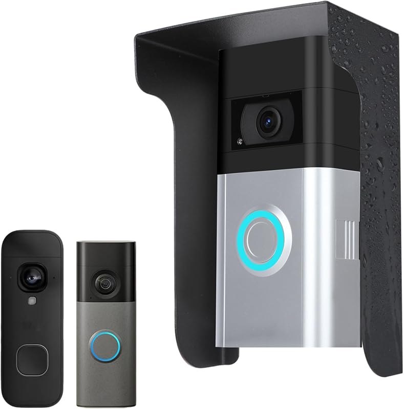 Metal Doorbell Cover Compatible with Ring/Blink/Google Nest/Arlo/Eufy/AOSU Doorbell, myQ Smart Garage Door Video