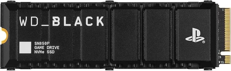 WD_BLACK 2TB SN850P NVMe M.2 SSD Officially Licensed Storage Expansion for PS5 Consoles, up to 7,300MB/s, with