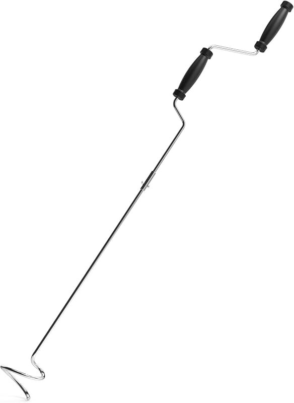 Stainless Steel Compost Aerator Tool - Manual Turner & Mixer for Compost Tumblers and Bins