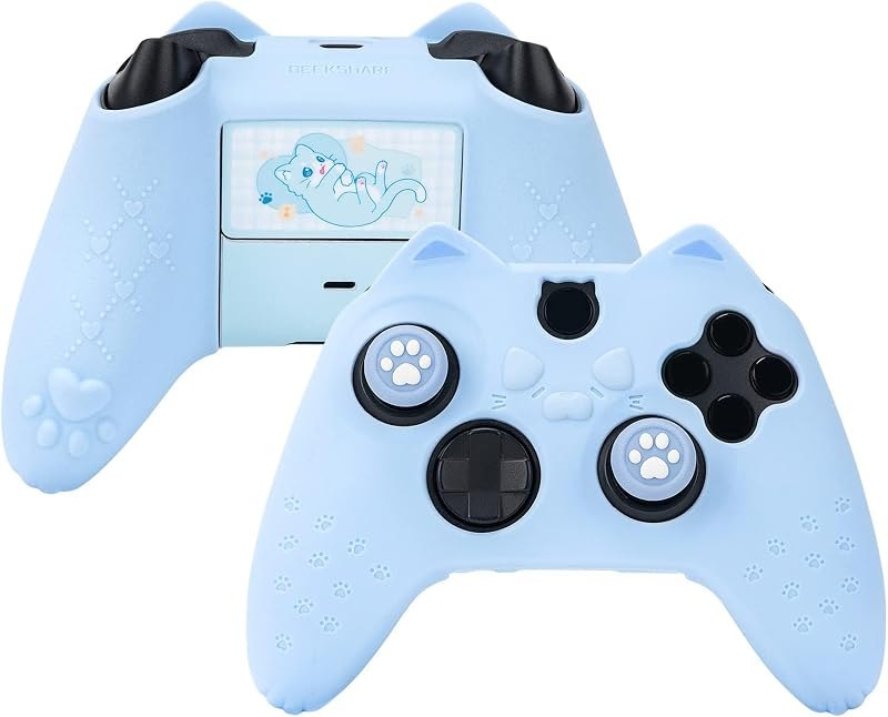 GeekShare Cat Paw Controller Skin Grips Set Anti-Slip Silicone Protective Cover Skin Case Compatible with Xbox Series