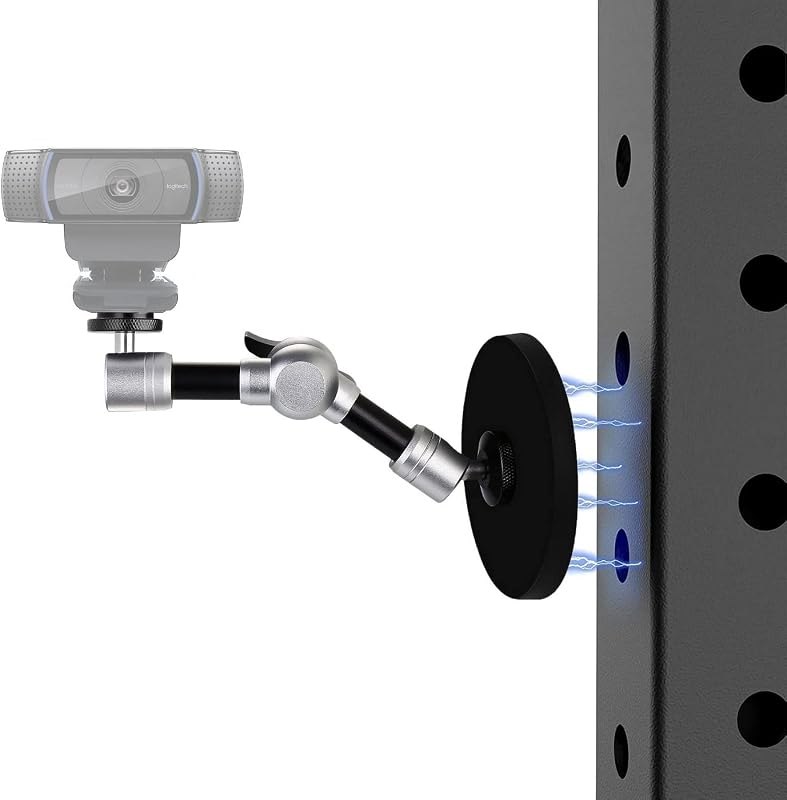 Webcam Magnetic Mount,7'' Magic Arm with Magnetic Suction Holder Compatible with Logitech StreamCam C920x MX-Brio