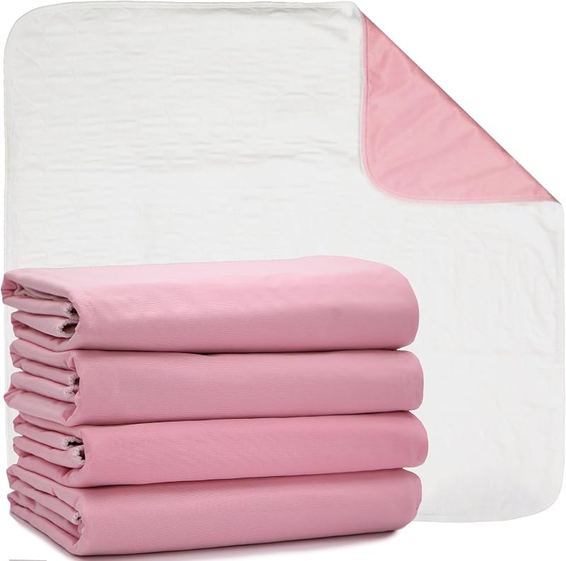 DMI Washable Underpads for Adults, Waterproof and Reusable Bed Pads for Juvenile Incontinence, Caregiving, Nursing