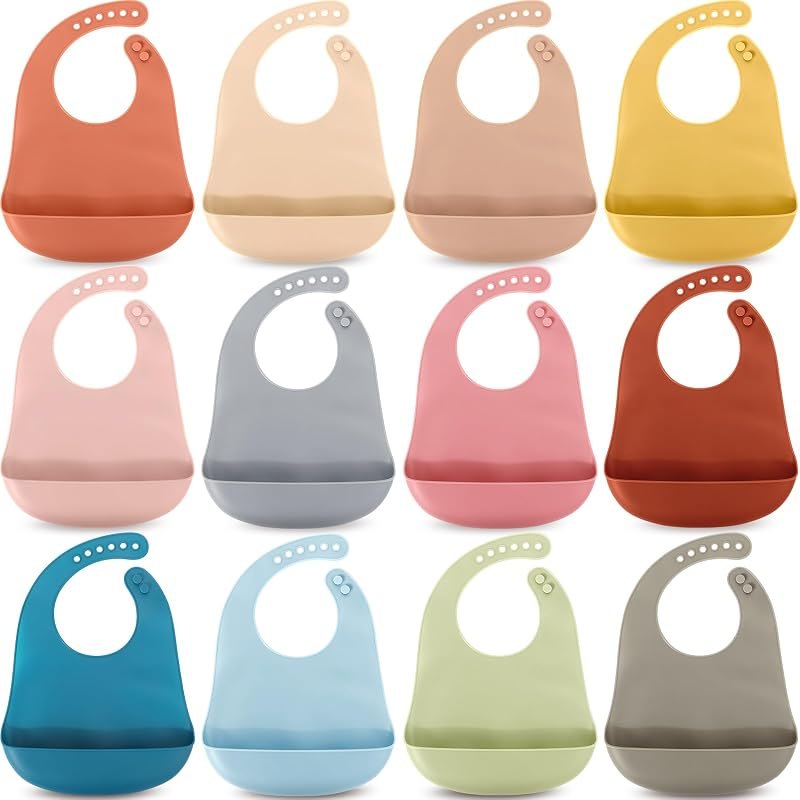 Mepase Silicone Bibs for Baby Waterproof Silicone Bib — baby silicone bibs for baby silicone bibs