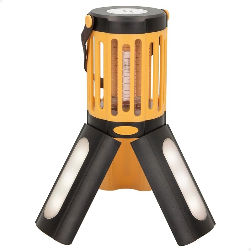 AKTIVE 61565 Portable LED Lantern Light and Anti-Mosquito Lamp 2 in 1 Camping Light Outdoor Portable Light Mosquito