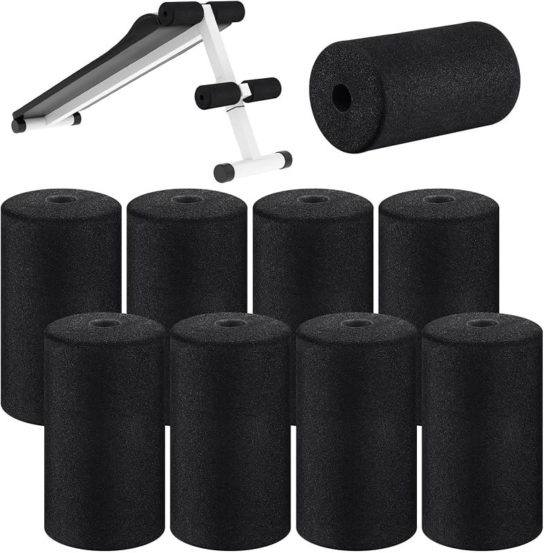 Deekin 8 Pcs Foam Roller Foot Pads for Gym Machines Equipment Replacement — Foam Roller Set for foam roller set