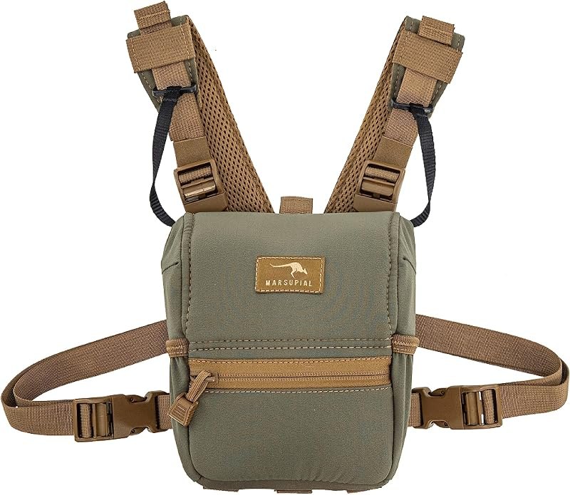 Marsupial Enclosed Binocular Chest Pack, Ranger, Medium — hunting binocular harness for hunting binocular harness