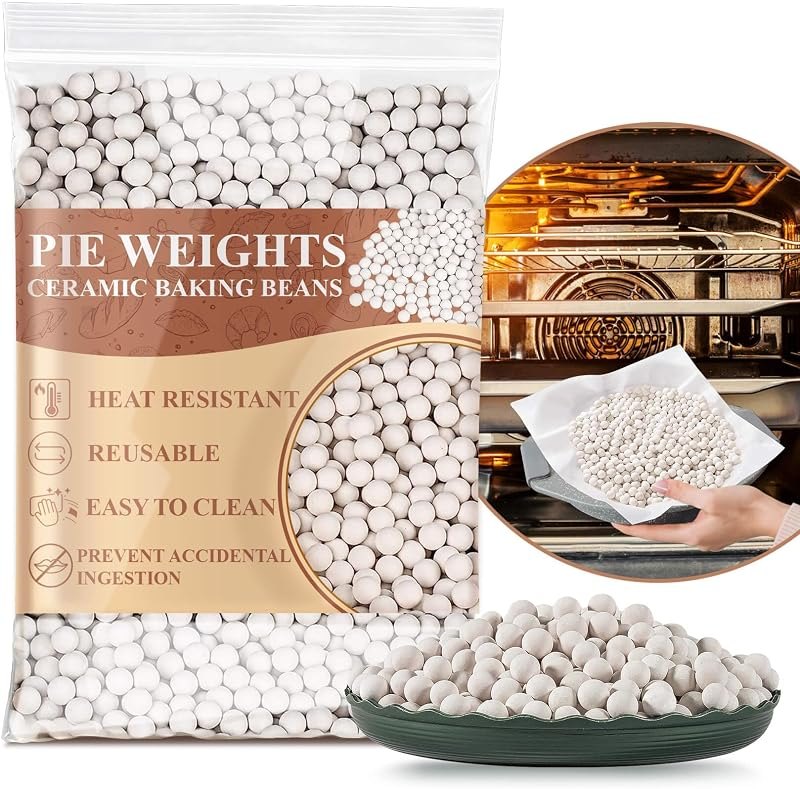 Sukh 0.94LB Ceramic Pie Weights - Reusable Baking Beans for Blind Baking — baking pie weights for baking pie weights