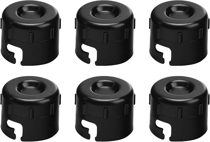 6 Pack M144897 Drain Plug Tube Cap Compatible with Joh-n Deere Lawn Tractor — dust plugs hydraulic for hydraulic quick