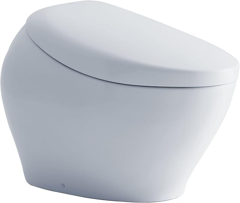 NEOREST® NX1 Dual Flush 1.0 or 0.8 GPF Toilet with Integrated Bidet Seat, EWATER+® - Cotton White - MS902CUMFG#01 —