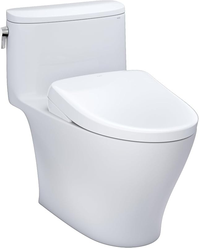 WASHLET®+ Nexus® 1G® One-Piece Elongated 1.0 GPF Toilet with S7A Contemporary Bidet Seat, Cotton White -