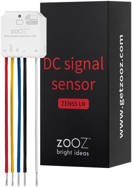Zooz 800 Series Z-Wave Long Range DC Signal Sensor ZEN55 — Smoke Detector Alarm for smoke detector alarm