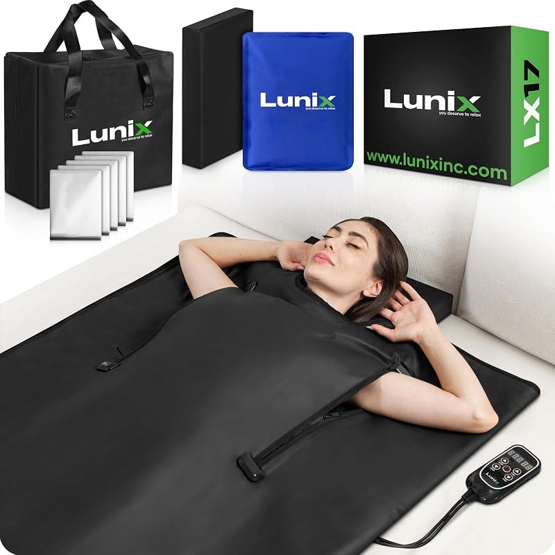 Lunix LX17 Far Infrared Sauna Blanket, Portable Sauna for Home — infrared sauna blanket for sauna blankets