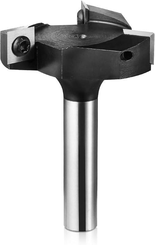Genmitsu CNC Spoilboard Surfacing Router Bit, 1/2" Shank 2-9/25" Cutting Diameter 3 Wing, CNC Milling Machine Slab