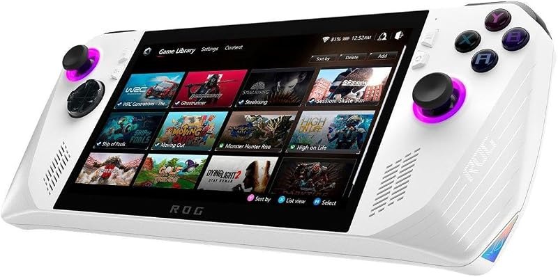 ASUS - ROG Ally Gaming Handheld Console - Z1 Processor, 512GB, 1080p 120Hz Display,White