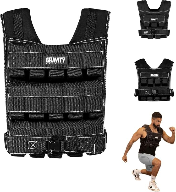 Gravity Fitness Weighted Vest for Men & Women Calisthenics -10kg 20kg 30kg