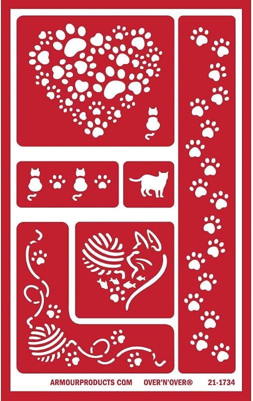 Over'N'Over Reusable Glass Etching Stencils — best glass etching cream for glass etching cream
