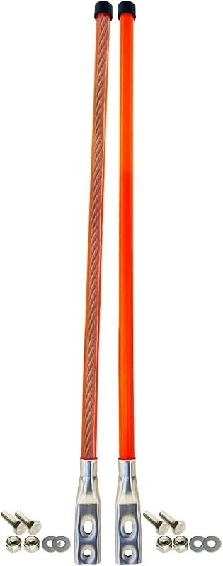 36" Snow Plow Markers Blade Guides Orange 3/4'' Built-in steel wire Stainless Steel Thickened Material Never Break for