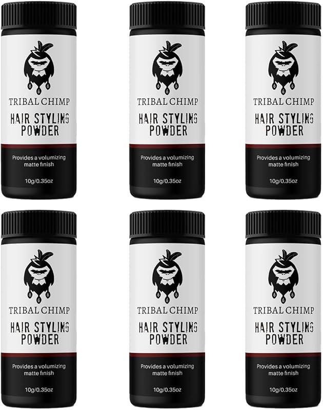 Tribal Chimp Hair Styling Powder, All-day Invisible Hold Hair Volumizer and Texture Powder for Men and Women, Styling
