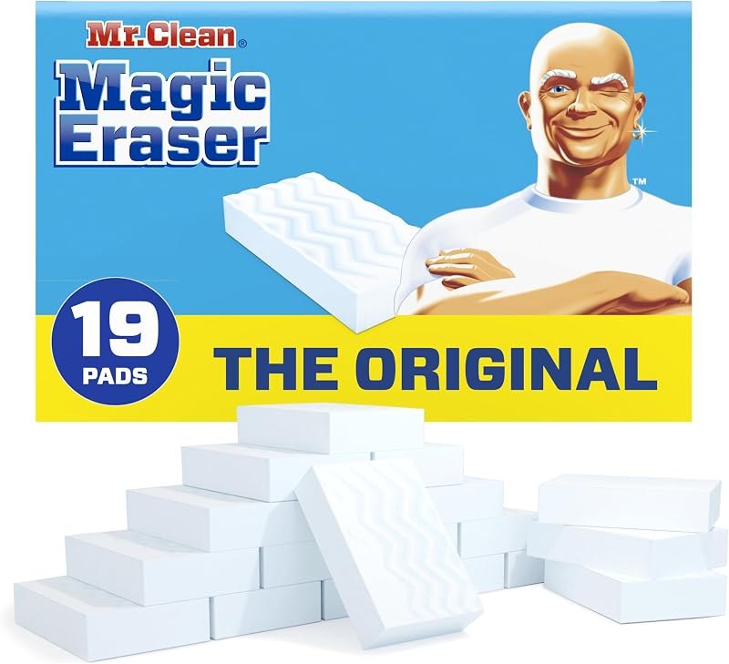 Mr. Clean Original Magic Eraser Cleaning Pads with Durafoam, 19 Count — cleaning magic eraser for cleaning magic eraser