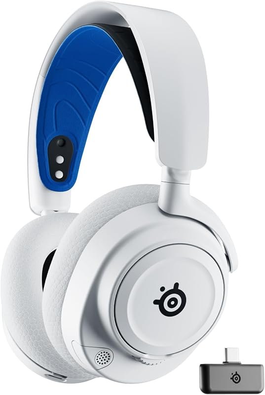 SteelSeries Arctis Nova 7P Wireless Multi-Platform Gaming Headset - White — headset mic boom for headset mic boom