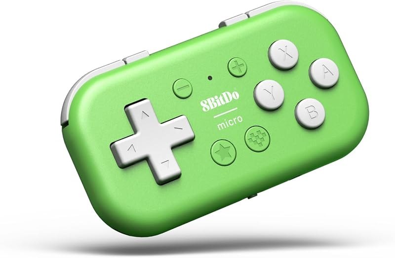 8Bitdo Micro Bluetooth Gamepad Pocket-sized Mini Controller for Switch/Switch 2, Android, and Raspberry Pi, Supports