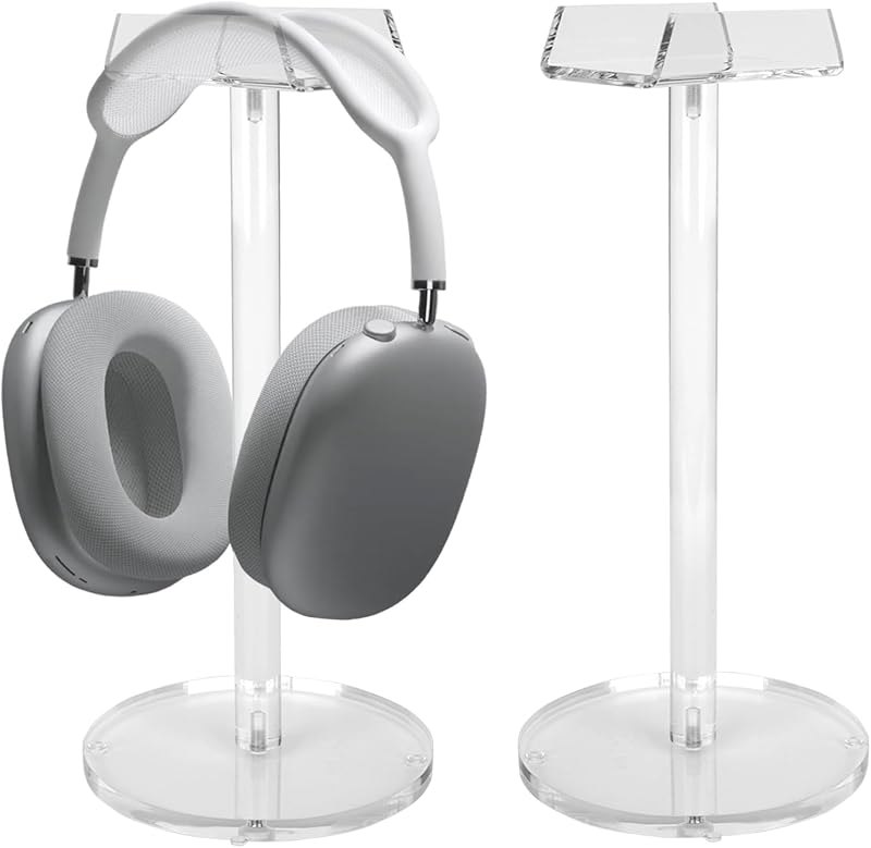 Acrylic Desktop Headphone Holder, Countertop Accessories Stand,Universal for All Music Gaming Headsets 1 Pack(DP015) —