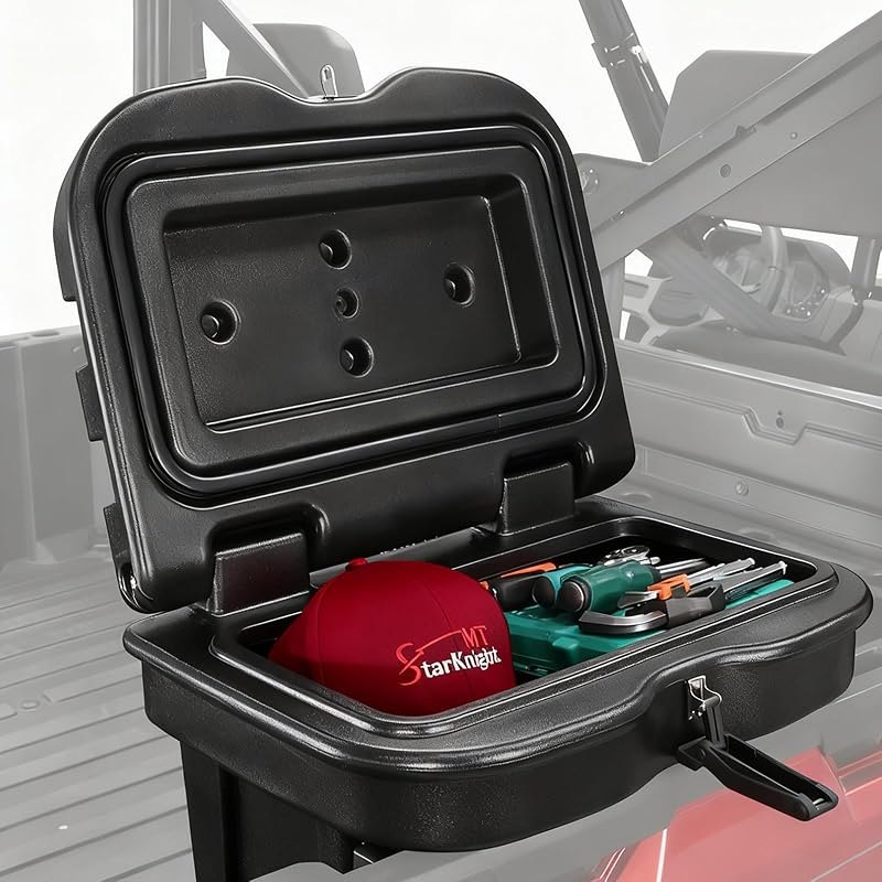 StarknightMT UTV Bed Storage Box 6.34 GAL Compatible with Polaris Ranger — overlanding cargo boxes for overlanding