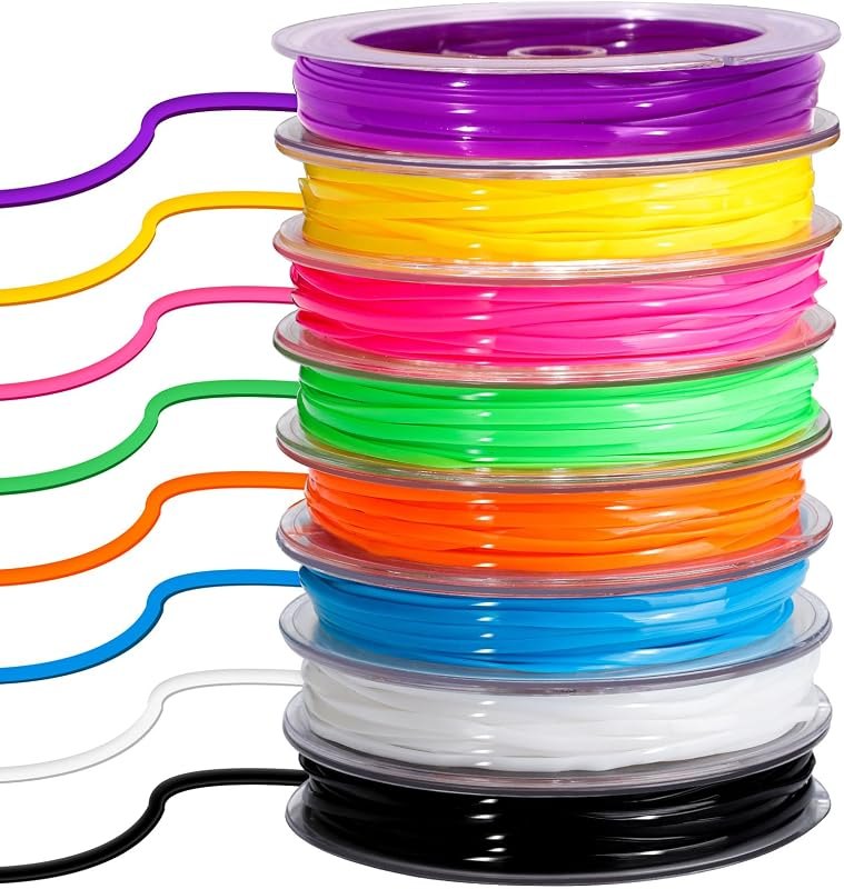 FANDAMEI 8 Color Lanyard Kit, Bright Color Lacing Cord, Lanyard String for Crafts, Bracelets and Jewelry Making —