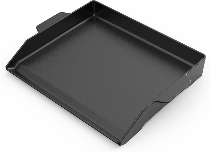 onlyfire 18.6"x14" Universal Cast Iron Non-stick BBQ Flat Top Griddle — electric outdoor griddle for electric outdoor