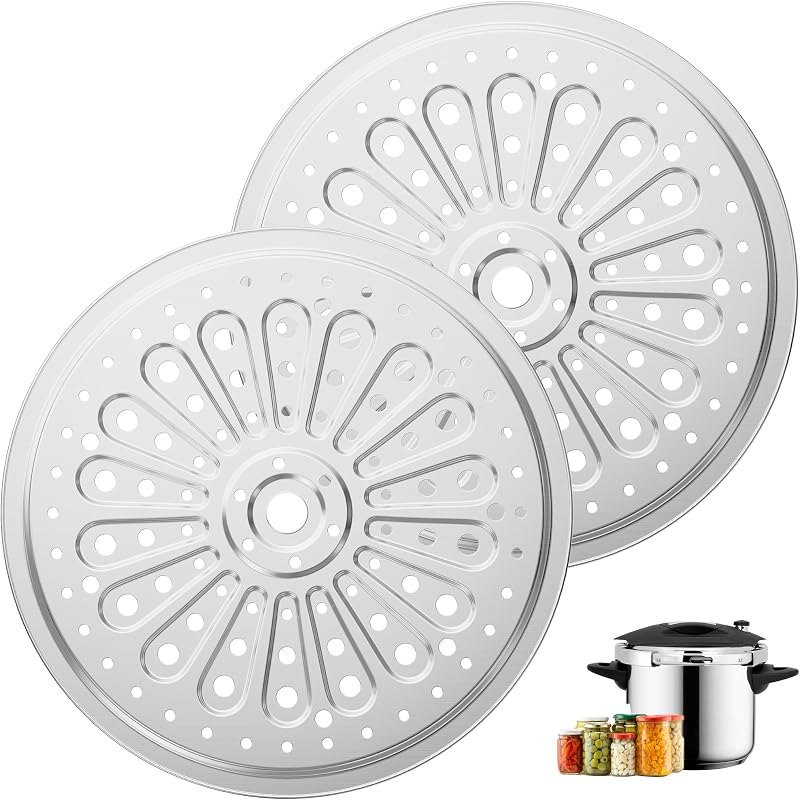KORCCI Pressure Canner Rack 2Pcs - Stainless Steel Canning Rack for Pressure Cooker, 11 Inch Canning Racks for Water