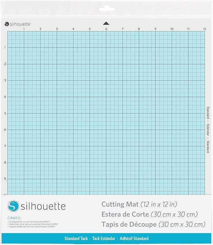 Silhouette America Standard Adhesive Cutting Mat (PVC, 30.5 x 30.5 cm, Beige or Cream), Craft-Cutting Mat for