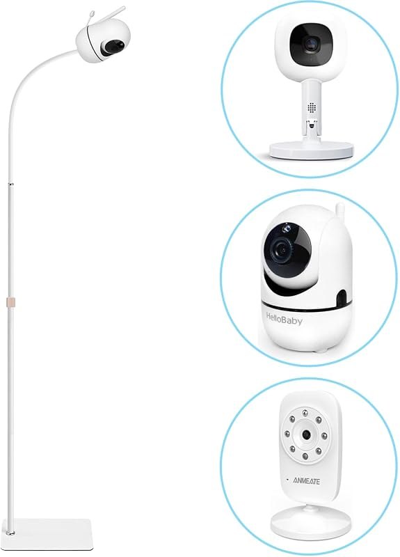 AISVAN Adjustable Height Baby Monitor Floor Stand Holder for Hellobaby HB6560/HB6550 HB65/HB66/HB248 Baby Monitor and