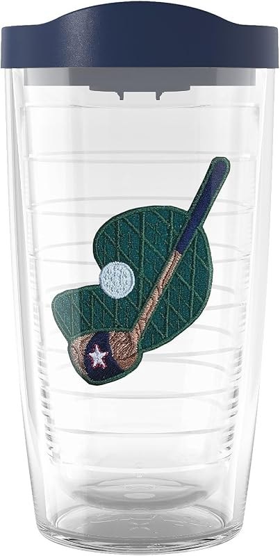 Tervis Golf Drive Time Made in USA Double Walled Insulated Tumbler Travel Cup Keeps Drinks Cold & Hot, 16oz, Classic —