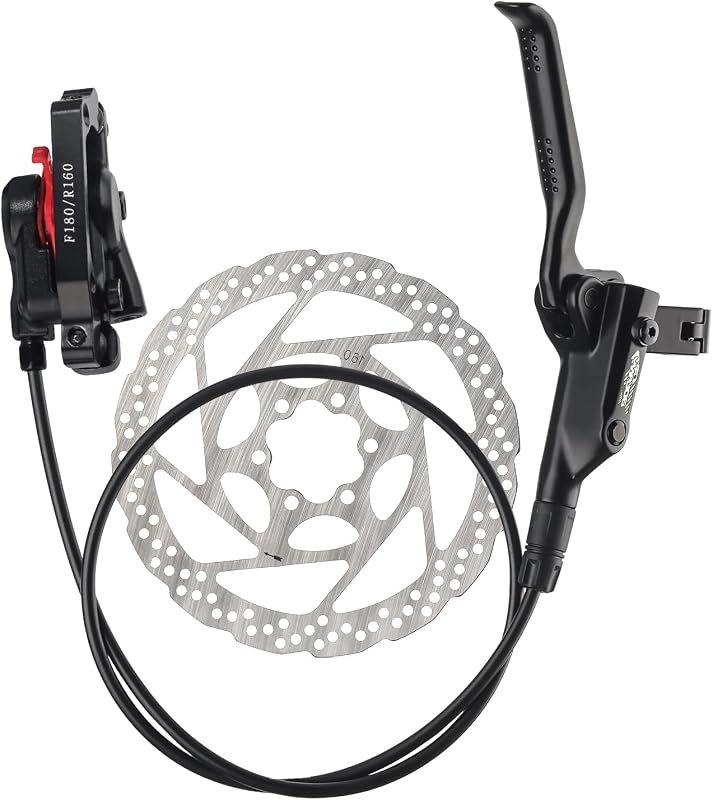 BOLANY Disc Brake Sets Oil Hydraulic MTB Bike Aluminum Alloy Left Front 800mm Right Rear 1400mm Brake Levers with