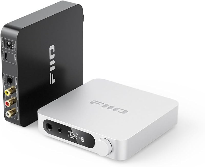 FiiO K11 DAC and Headphone Amplifier for Home Audio or PC, 6.35mm and Balanced 4.4mm, RCA, Coaxial, Optical, 1400mW