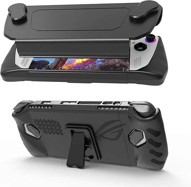 NUHFUFA Protective Cover with Detachable Front Shell Compatible with A S U S Rog Ally 7-inch Handheld 2023, Full