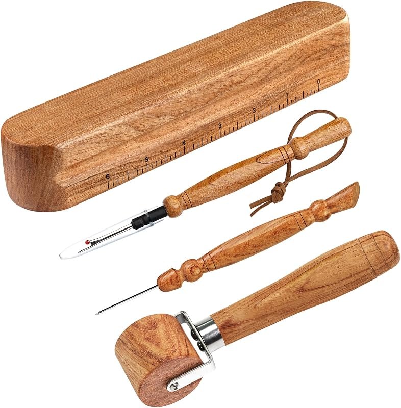 SAVINA 4Pcs Sewing Set, Tailor Clapper, Seam Roller, Stiletto & Seam Ripper — best sewing seam ripper for sewing seam