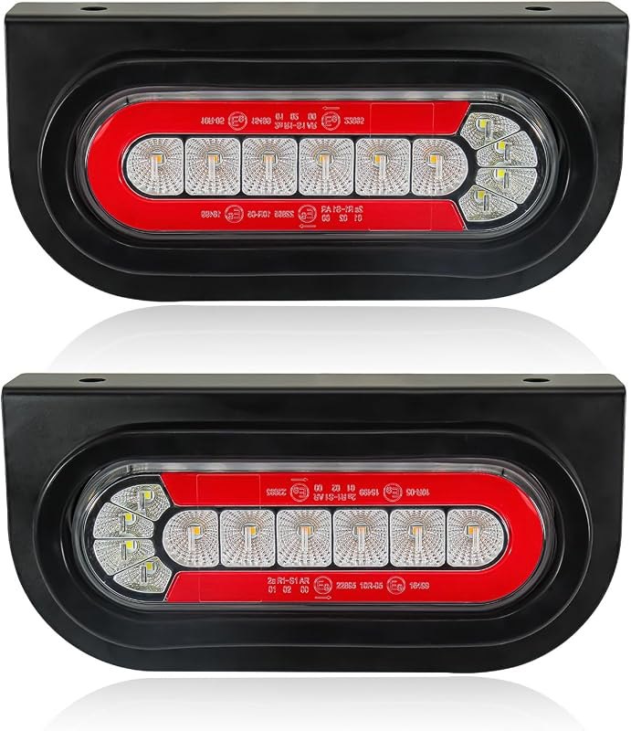 Agrieyes T012 Trailer Lights with Bracket, Oval LED Trailer Lights — trailer wiring kit for trailer wiring kit